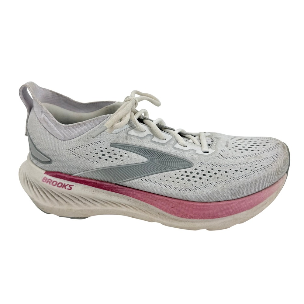 Brooks Glycerin Max Running Shoes Womens 10 White Pink DNA TUNED 1204651B133